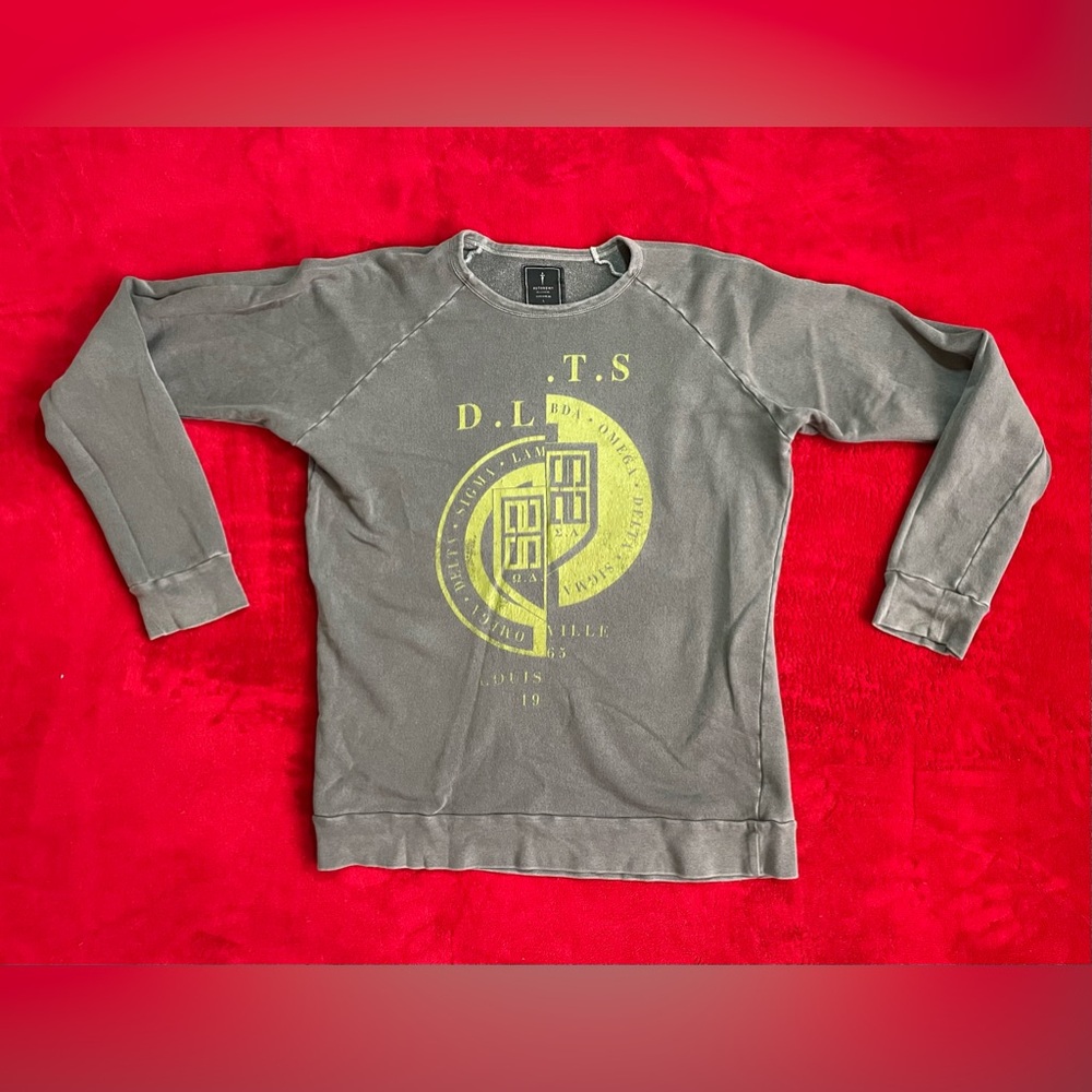 Autonomy Melbourne Outwear Men's Long Sleeve Gray Pullover Sweatshirt Size: L